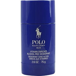 Polo Blue Deodorant Stick Alcohol Free 2.6 oz