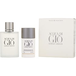 Acqua Di Gio Edt Spray 3.4 oz & Alcohol Free Deodorant Stick 2.6 oz