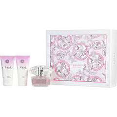 Versace Bright Crystal Edt Spray 1.7 oz & Body Lotion 1.7 oz & Shower Gel 1.7 oz