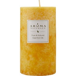 Relaxing Aromatherapy One 2.75 X 5 Inch Pillar Aromatherapy Candle.  Combines The Essential Oils Of Lavender And Tangerine To Create A Fragrance That Reduces Stress.  Burns Approx. 70 Hrs