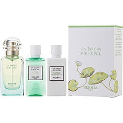 Un Jardin Sur Le Nil Edt Spray 1.6 oz & Body Lotion 1.3 oz & Shower Gel 1.3 oz