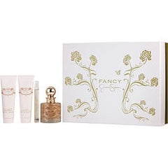 Fancy Eau De Parfum Spray 3.4 oz & Body Lotion 3 oz & Shower Gel 3 oz & Eau De Parfum Spray 0.34 oz Mini