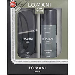 Lomani Edt Spray 3.3 oz & Deodorant Spray 6.6 oz