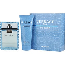 Versace Man Eau Fraiche Edt Spray 3.4 oz & Shower Gel 3.4 oz (Travel Offer)