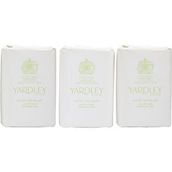 Yardley Lily Of The Valley Luxury Soaps 3 X 3.5 oz Each (New Packaging)