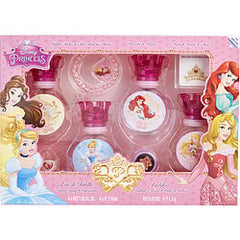 Disney Princess Edt Spray 4 X 1 oz & Lip Gloss & Glitter Stickers & Bracelet & Ring