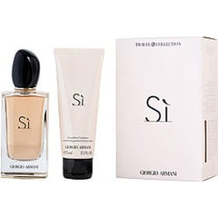 Armani Si Eau De Parfum Spray 3.4 oz & Body Lotion 2.5 oz (Travel Offer)