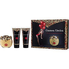 Carmen Electra Eau De Parfum Spray 3.4 oz & Body Lotion 5 oz & Shower Gel 5 oz