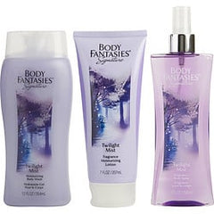 Body Fantasies Twilight Body Spray 8 oz & Body Lotion 7 oz & Body Wash 12 oz