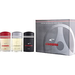 Carrera Variety 3 Piece Mens Variety With Carrera Black & Carrerea Red & Carrera And All Are Edt Sprays 3.4 oz