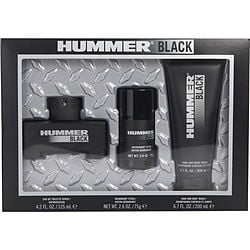 Hummer Black Edt Spray 4.2 oz & Hair And Body Wash 6.7 oz & Deodorant Stick 2.6 oz