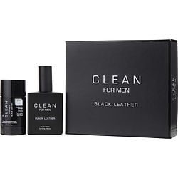 Clean Black Leather Edt Spray 3.4 oz & Deodorant Stick 2.6 oz