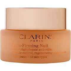 Clarins Extra-Firming Nuit Wrinkle Control, Regenerating Night Cream - All Skin Types  --50Ml/1.6oz