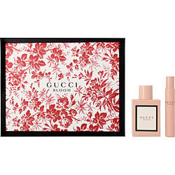 Gucci Bloom Eau De Parfum Spray 1.6 oz & Eau De Parfum Rollerball 0.25 oz Mini