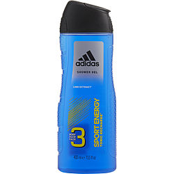 Adidas Sport Energy 3 In 1 Face And Body Shower Gel 13.5 oz