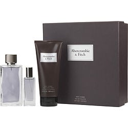 Abercrombie & Fitch First Instinct Edt Spray 3.4 oz & Hair And Body Wash 6.7 oz & Edt Spray 0.5 oz