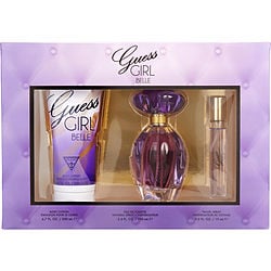 Guess Girl Belle Edt Spray 3.4 oz & Body Lotion 6.7 & Edt Spray 0.5 oz