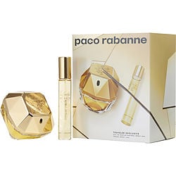 Paco Rabanne Lady Million Eau De Parfum Spray 2.7 oz & Eau De Parfum Spray 0.68 oz (Travel Offer)