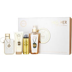 Armaf Tag Her Eau De Parfum 3.4 oz & Perfume Body Spray 1.7 oz & Fragrance Body Spray 8.4 oz & Body Lotion 3.4 oz