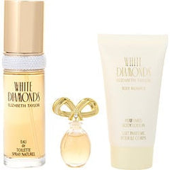 White Diamonds Edt Spray 1 oz & Body Lotion 1.7 oz & Parfum 0.12 oz Mini