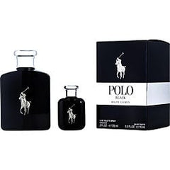 Polo Black Edt Spray 4.2 oz & Edt 0.5 oz