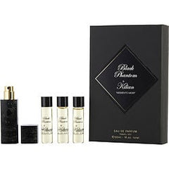 Kilian Black Phantom Eau De Parfum Spray Refillable 0.25 oz & Eau De Parfum Refills 3 X 0.25 oz