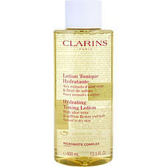 Clarins Hydrating Toning Lotion With Aloe Vera & Saffron Flower Extracts - Normal To Dry Skin  --400Ml/13.5oz