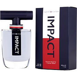 Tommy Hilfiger Impact Edt Spray 3.4 oz & Edt Travel Spray 0.14 oz Mini