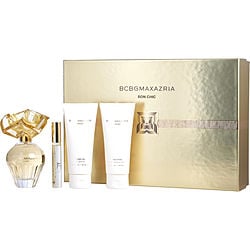 Bcbgmaxazria Bon Chic Eau De Parfum Spray 3.4 oz & Body Lotion 3.4 oz & Shower Gel 3.4 oz & Eau De Parfum Rollerball 0.34 oz Mini