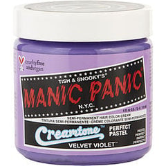 Manic Panic Creamtone Perfect Pastel Semi-Permanent Hair Color Cream - # Velvet Violet 4 oz