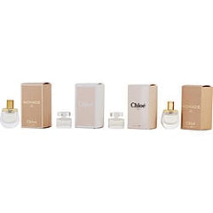 Chloe Variety 4 Piece Womens Variety Nomade Eau De Parfum & Chloe Edt & Chloe Eau De Parfum & Nomade Edt And All 0.17 oz Minis