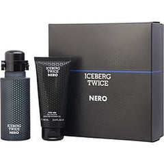 Iceberg Twice Nero Edt Spray 4.2 oz & Shower Gel 3.4 oz