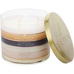 Nautica Gilded Sun & White Tea Aloe Candle 14.5 oz