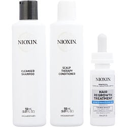 Nioxin Hair Regrowth Mens Kit-Shampoo 5 oz & Conditioner 5 oz & Hair Regrowth Treatment 2 oz