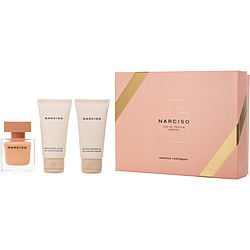 Narciso Rodriguez Narciso Ambree Eau De Parfum Spray 1.7 oz & Body Lotion 1.7 oz & Shower Gel 1.7 oz