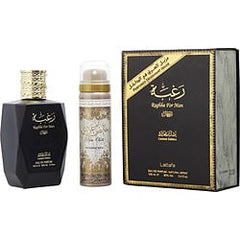 Lattafa Raghba Man Eau De Parfum Spray 3.4 oz & Deodorant Spray 1.6 oz