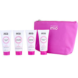 Mama Mio Pregnancy Essentials Kit - Tummy Rub Butter + Lucky Legs Cooling Gel + Boob Tube Bust Cream + Tummy Rub Scrub --4X30Ml/1oz