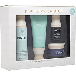 Virtue Fan Favorites Kit- Shampoo 8 oz & Conditioner 6.7 oz & Healing Oil 1.7 oz & Treatment Mask 1.7 oz