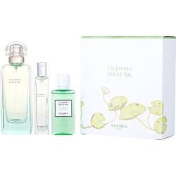 Un Jardin Sur Le Nil Edt Spray 3.3 oz & Shower Gel 1.3 oz & Edt Spray 0.5 oz