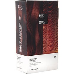 Igk Permanent Color Kit - 6R Smoky Scarlet (Intense Auburn)