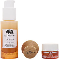 Origins Rise & Radiate Set: Ginzing Into The Glow Brightening Serum 30Ml + Refreshing Eye Cream 5Ml + Eye Massage Tool --2Pcs+Massage Tool