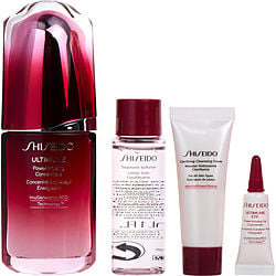 Shiseido Global Age Defense Program: Ultimune Power Infusing Concentrate 50Ml + Clarifying Cleansing Foam 15Ml + Treatment Softener 30Ml + Ultimune Power Infusing Eye Concentrate 3Ml --4Pcs