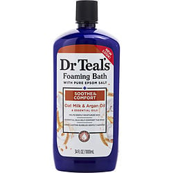 Dr. Teal'S Foaming Bath With Pure Epsom Salt Oat Milk & Argan --1000Ml/34oz