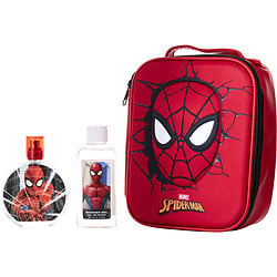 Spiderman Edt Spray 3.4 oz & Shower Gel 2.5 oz & Zipper Case