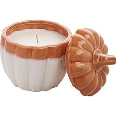 White Pumpkin Ceramic Pumpkin Candle 12 oz