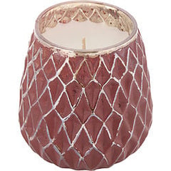 Frosted Cranberry Mercury Teardrop Candle 11 oz