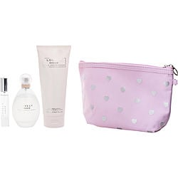 Lovely Sheer Sarah Jessica Parker Eau De Parfum Spray 3.4 oz & Body Lotion 6.7 oz & Eau De Parfum Pen Spray 0.51 oz Mini & Bag