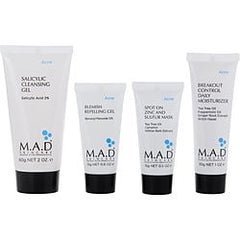 M.A.D. Skincare Discover Breakout Control: Repelling Oil 15G + Zinc & Sulfur Mask 15G + Cleansing Gel 60G + Daily Moisturizer 30G --4Pcs